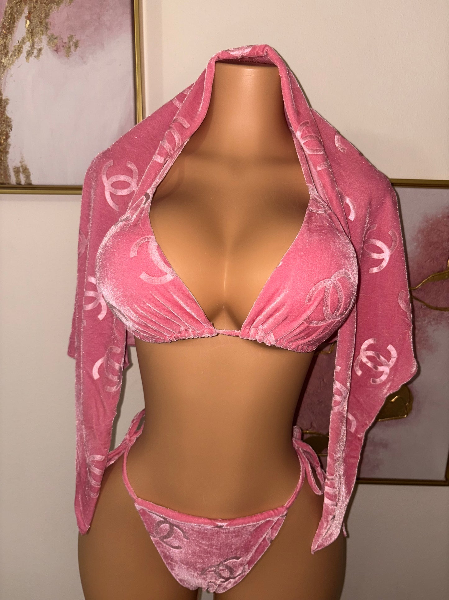 Chanel Blush 3-Piece Cover Up Set