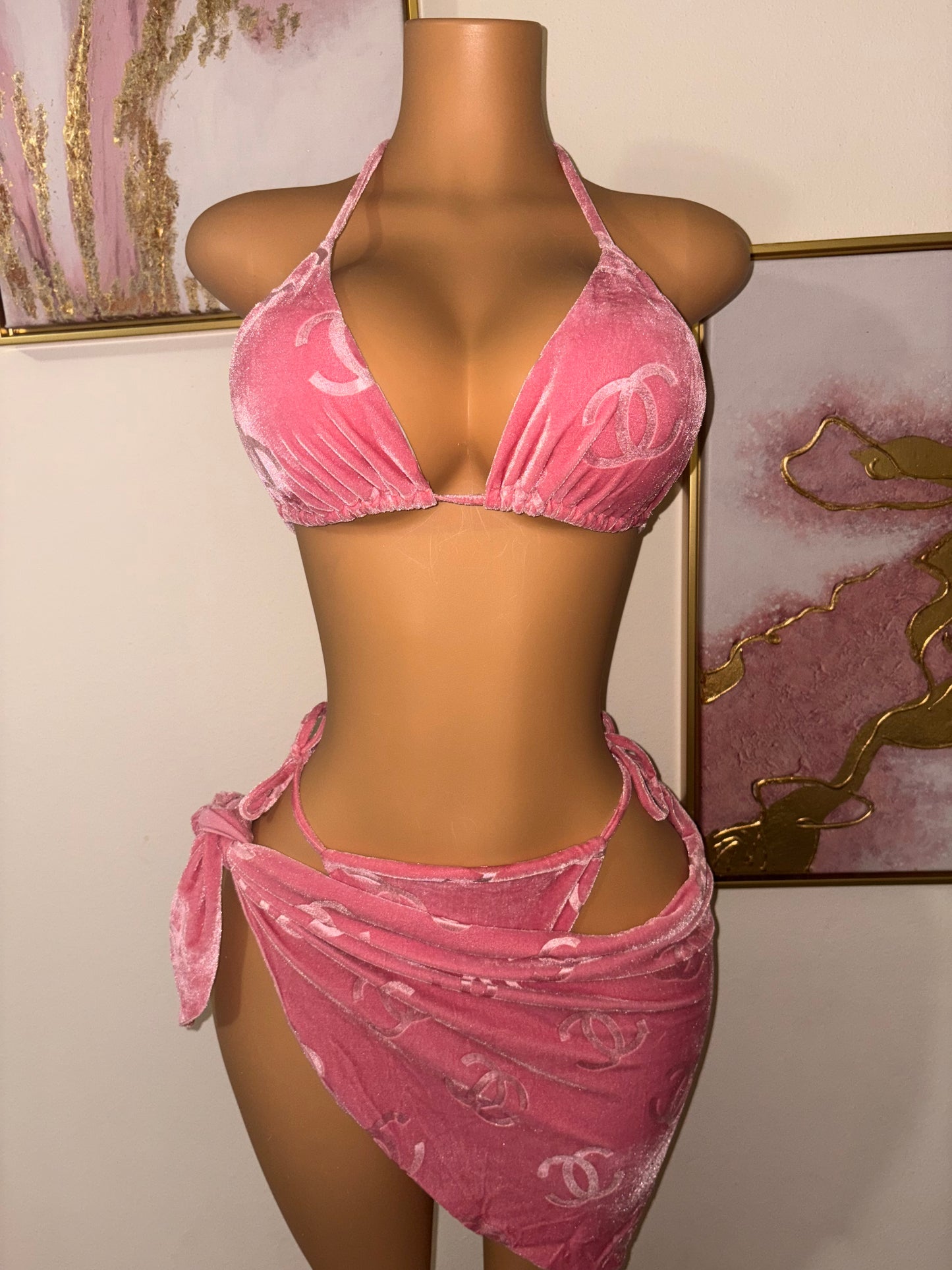 Chanel Blush 3-Piece Cover Up Set