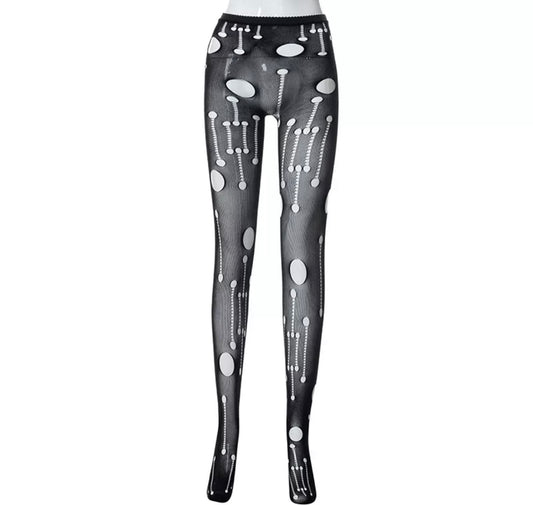 Distress Hollow Leggings